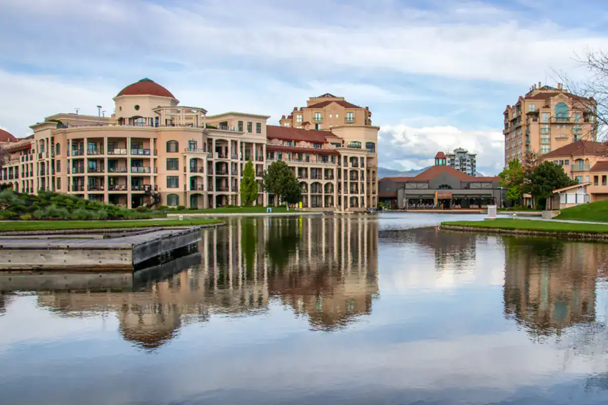 Delta Hotels by Marriott Grand Okanagan Resort Kelowna beautiful view of water reflection