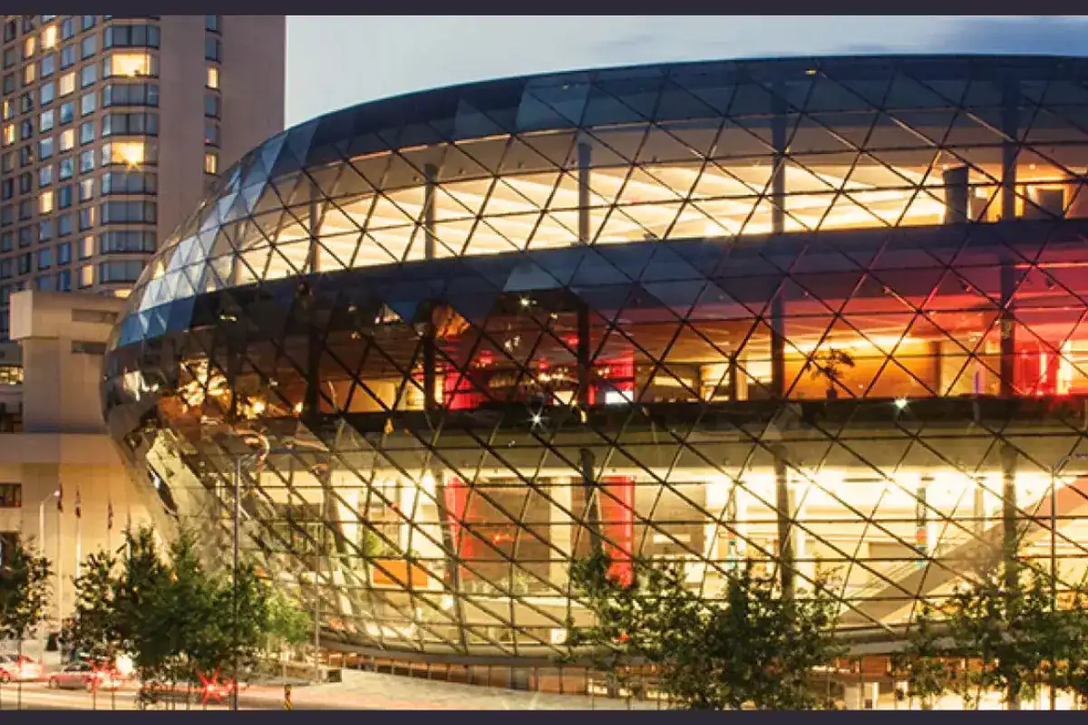 Night view of Ottawa rogers center
