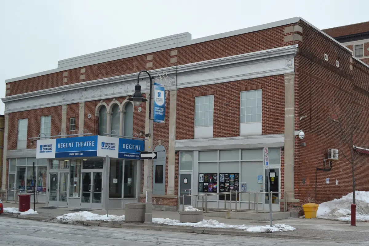 Regent Theatre Oshawa building view at day time