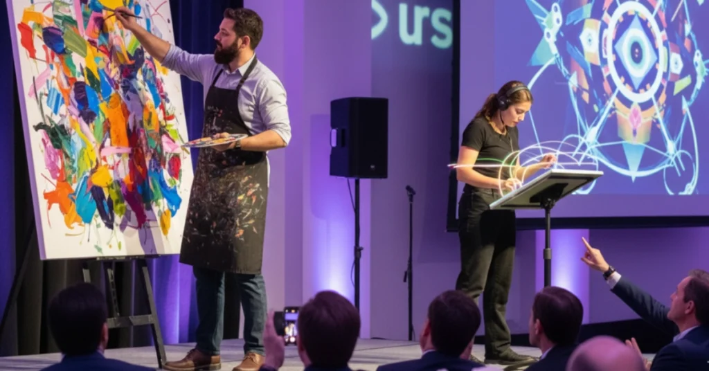 Live Art in a business event
