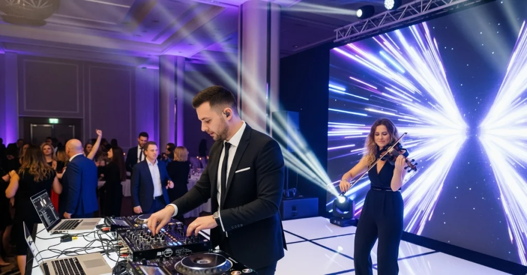 Live Music and DJ Performance in corporate event