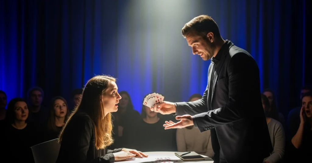 Mentalist performing Mentalism Techniques