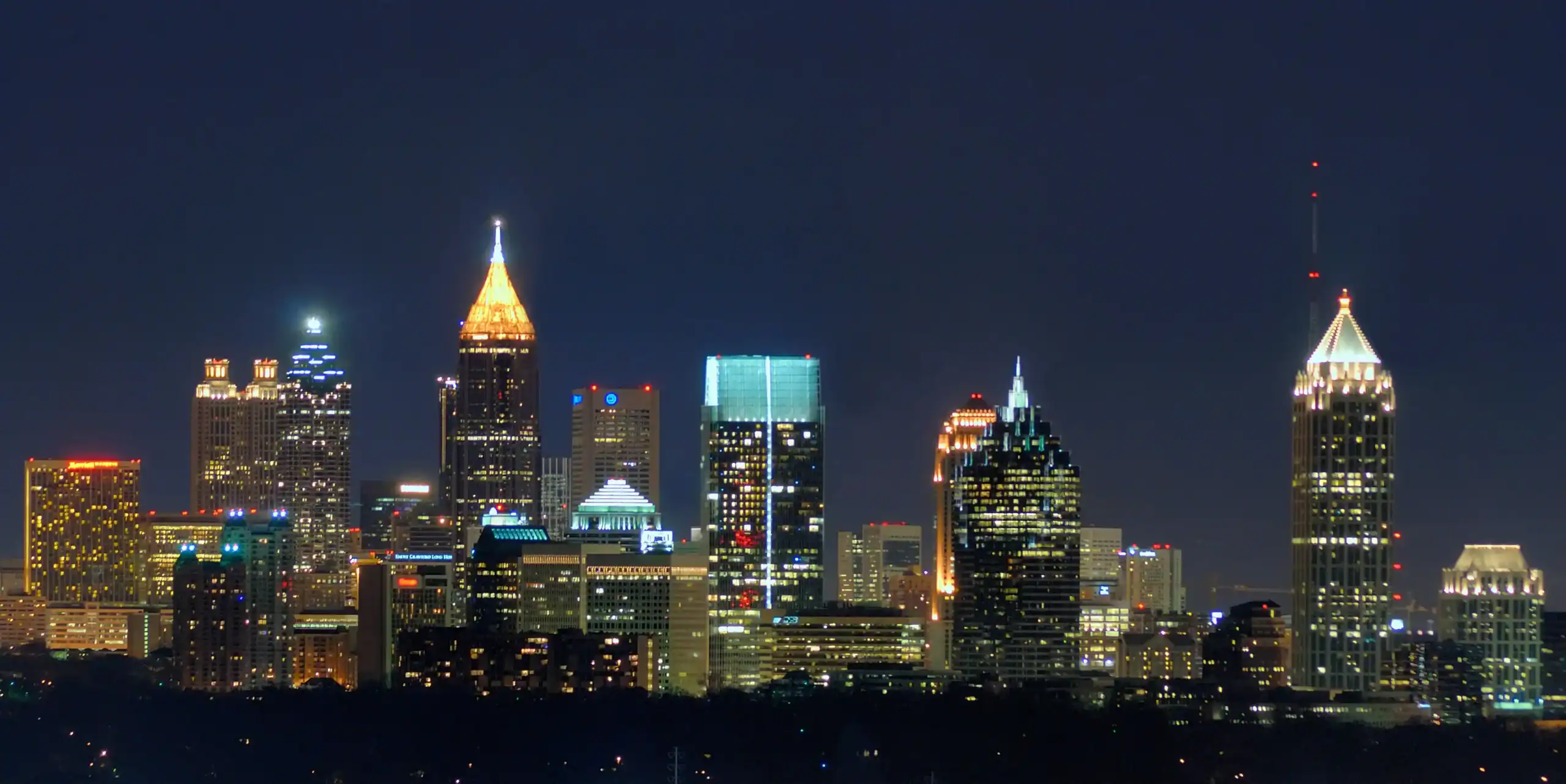 Atlanta Skyline Night View