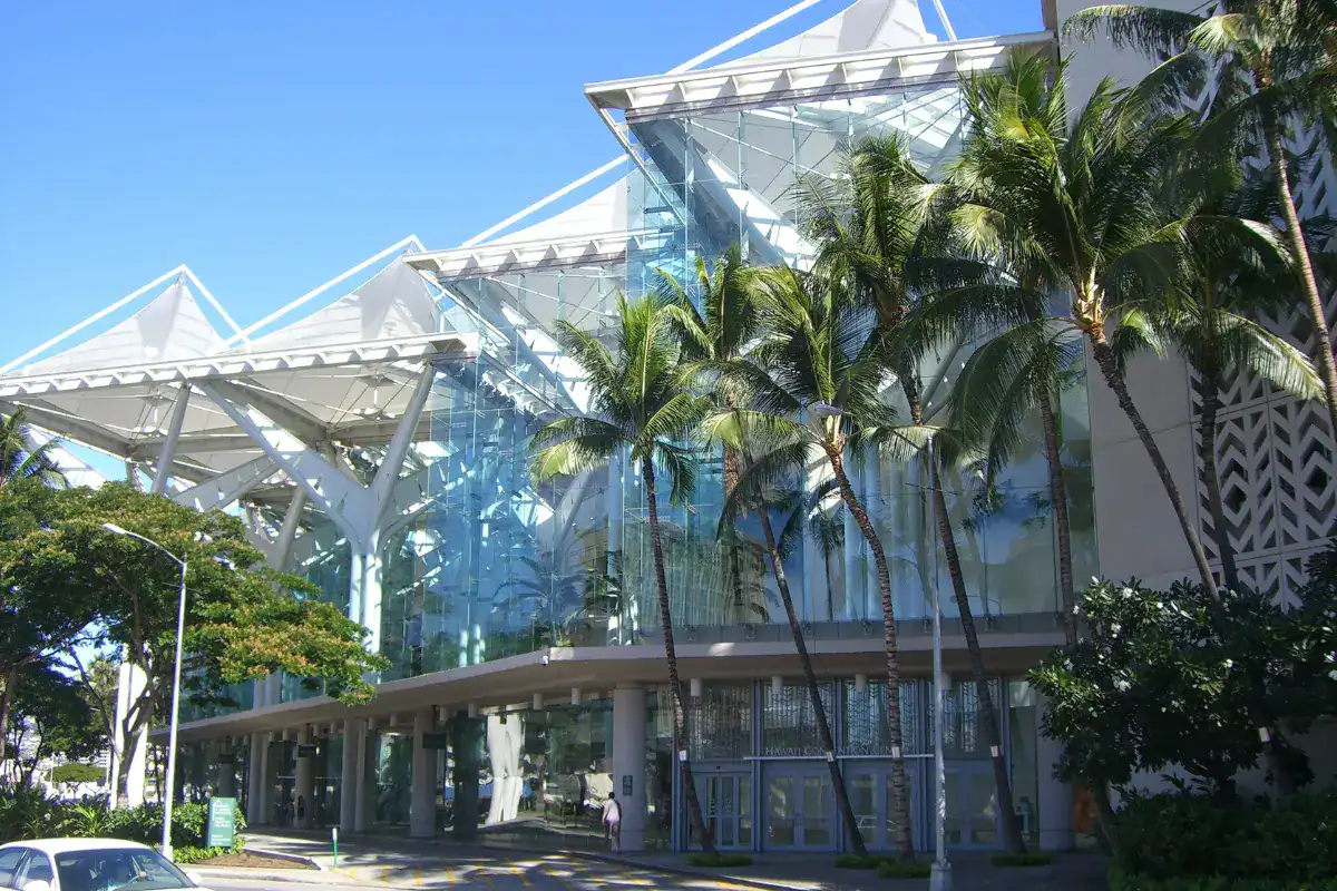 The Hawaii Convention Center, a good venue for Magician and Mentalist Shows in Honolulu.