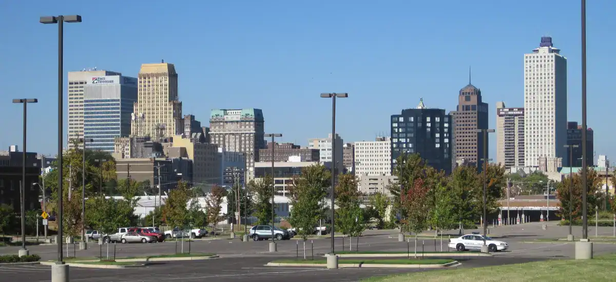 Beautiful view of Memphis skyline.