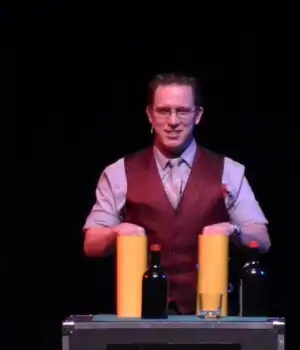 Joe Black, on stage during one of his performances.