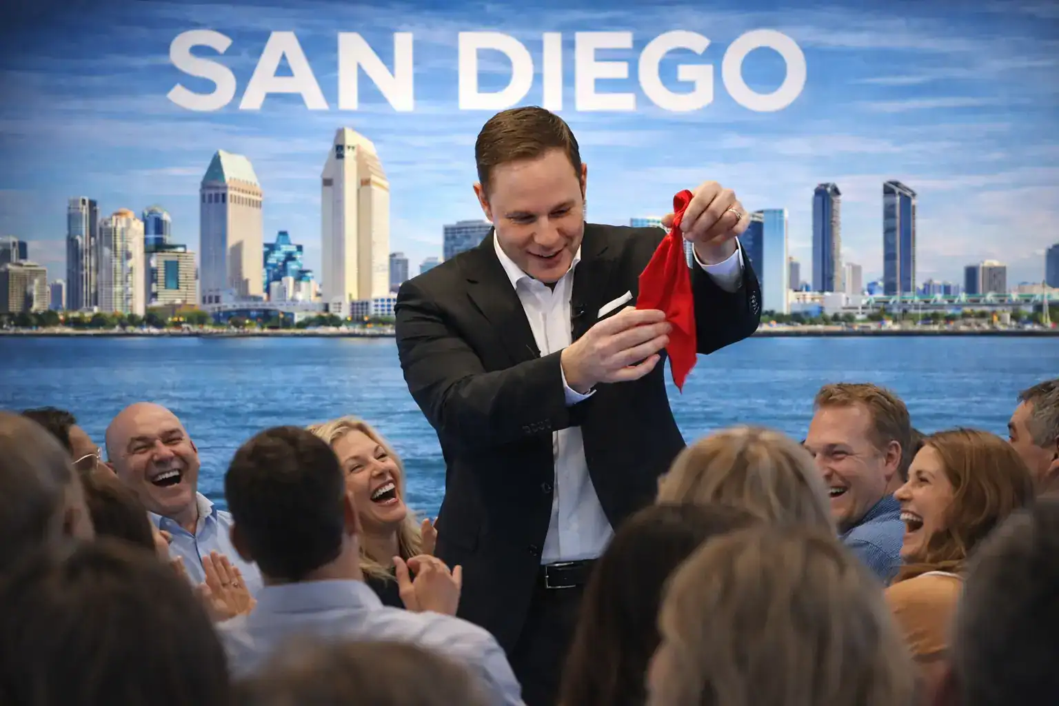 One of the best magicians and mentalists of San Diego, giving a live performance.